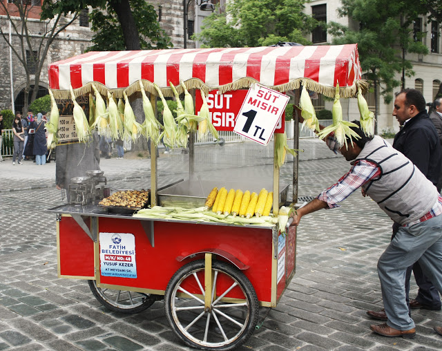 corn on the cob, Istanbul