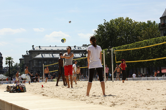 Beach Volley, Paris Plage