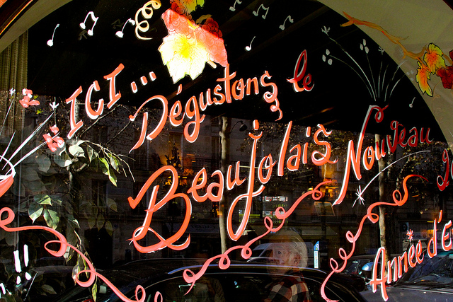 Beaujolais Nouveau has arrived in Paris! 