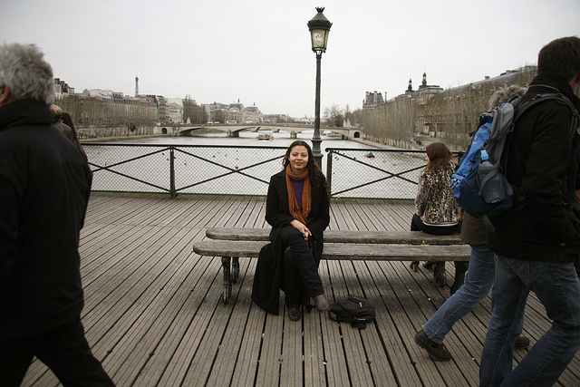 Me on Pont des Arts Bridge