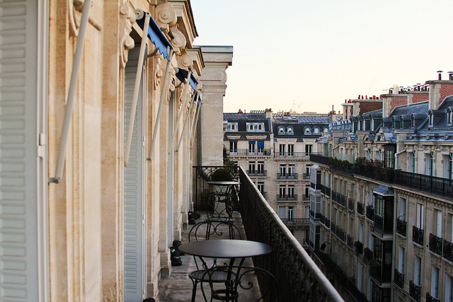 La Tremoille Hotel balcony 