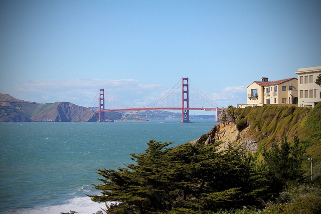 Golden Gate Bridge from China Beach
