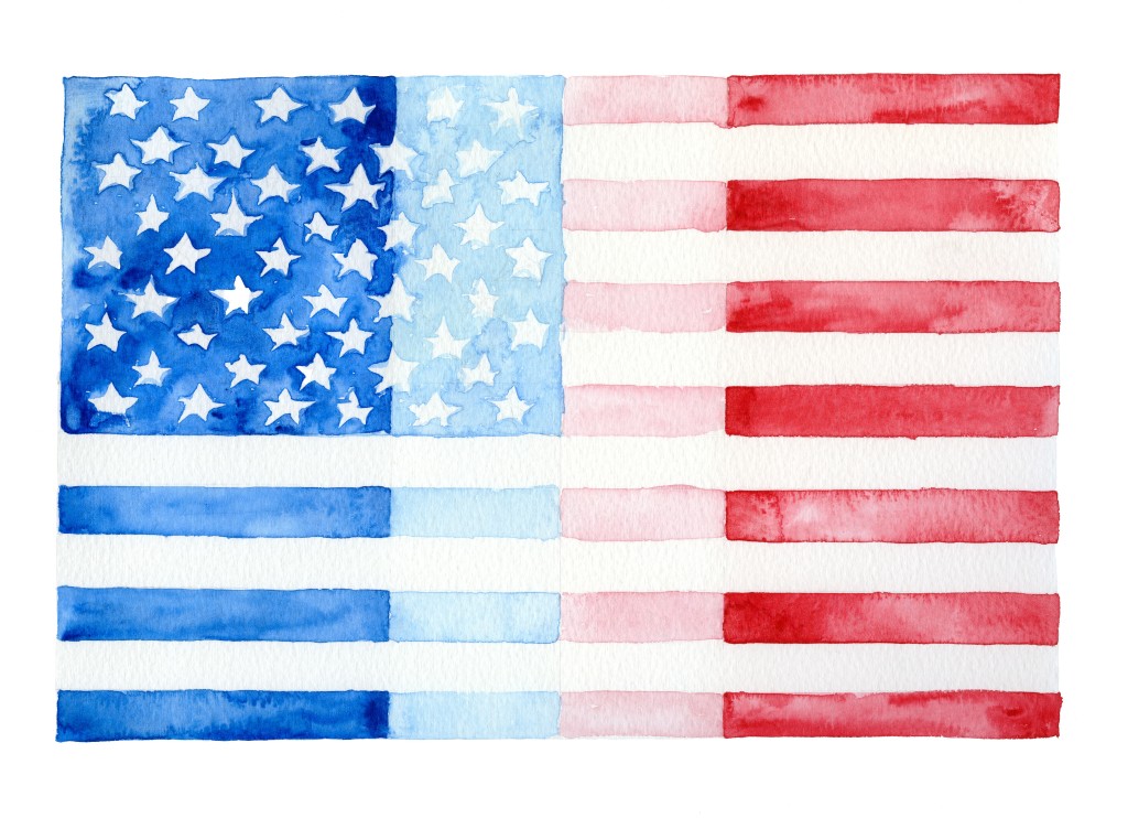 American flag illustration Jessie Kanelos Weiner