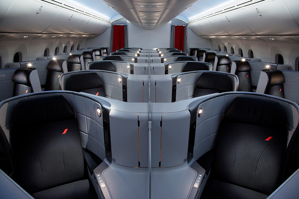 AirFrance Business Class Cabin